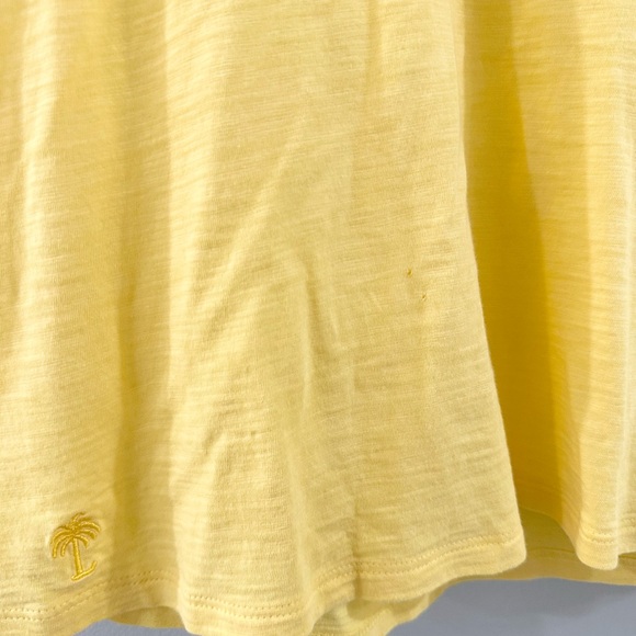 Lilly Pulitzer Pima Cotton Ruffle Neck Tank Yellow Size Small - Picture 7 of 7